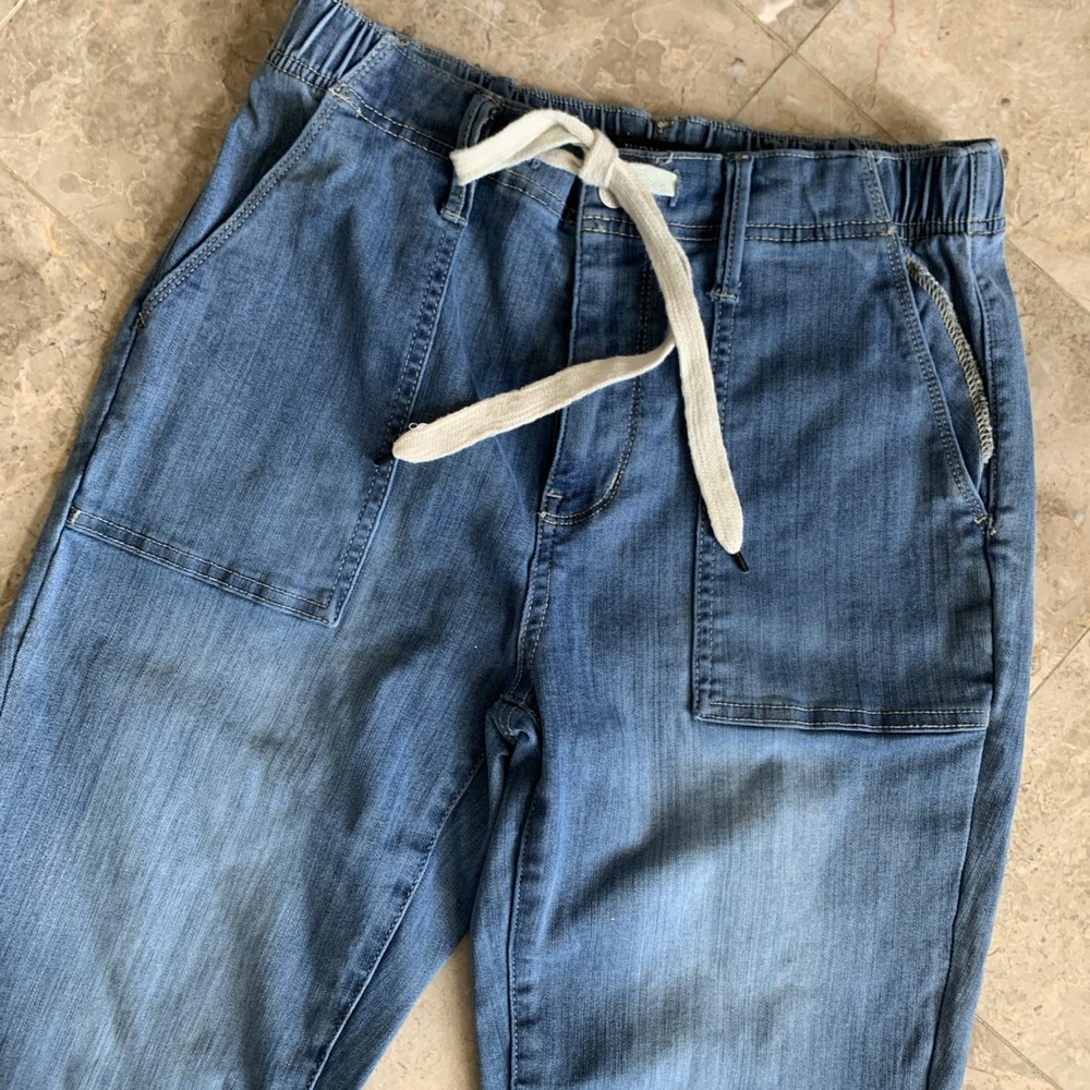Judy Blue Light Blue Denim  Jeans with Drawstring